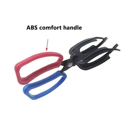 Fish Control Pliers 2 Claw For Safe Hand Use While Fishing with ABS comfort handle, one-handed grip, corrosion-resistant metal and plastic