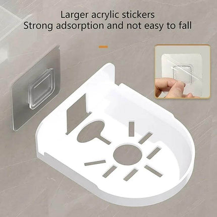 Transparent Wall Mounted Camera Bracket for Home Security - clear acrylic adhesive bracket for indoor camera mounting, neat cable management