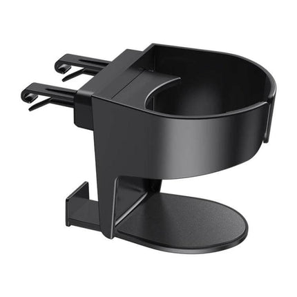 Car Air Conditioner Outlet Cup Holder Ashtray With Adjustable Clamp black ABS cup holder with sponge pad and adjustable clamp for car vents
