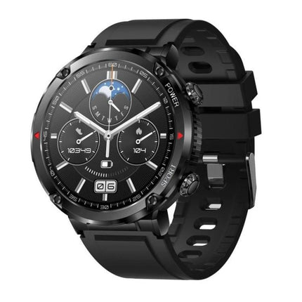 Sturdy Watch for Daily Adventures and Outdoor Activities with black rugged design, activity tracking and heart rate monitor for jogging and hiking