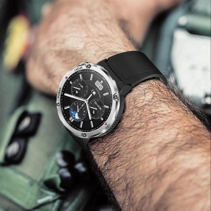 Sturdy Watch for Daily Adventures and Outdoor Activities showcasing black sporty strap, chronograph dial and activity tracking on wrist during outdoor use