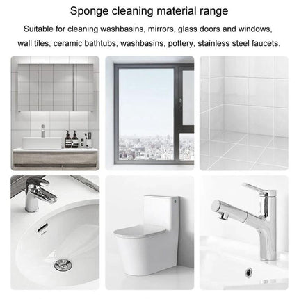 Sponge for Daily Bathroom Mirror and Faucet Cleaning used to wipe mirrors, faucets, sinks and tiles for quick water spot and soap scum removal