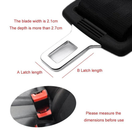 Car Maternity Child Seat Belt Extender 80 Cm for Safe Car Travel – close-up of 80cm extender buckle and latch dimensions for safe maternity car use