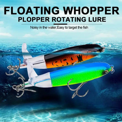 Proberos Floating Topwater Propeller Lure for Surface Fishing