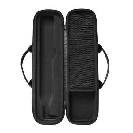 Airstrait Anti Fall Storage Bag For Wet And Dry Hair Dryer black zippered travel case with high-density inner support and mesh pocket