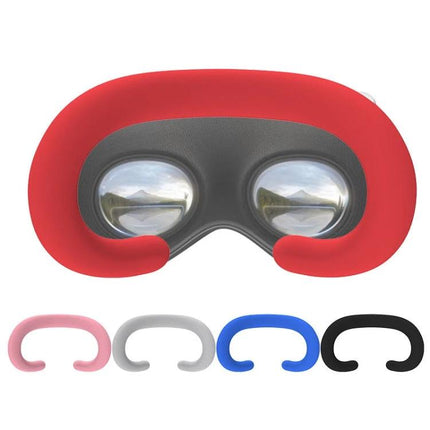 Silicone Protective Case for Apple Vision Pro with Sweatproof Design in red, soft shock-absorbing cover for workouts and outdoor use