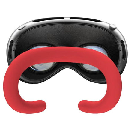 Silicone Protective Case for Apple Vision Pro with Sweatproof Design red silicone cover for front and cushioning around lenses