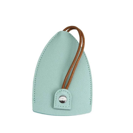 Pullout Personalized Ladies Car Key Bag Black For Home And Car Keys compact mint PU key organizer with pullout strap, soft-touch, protects keys
