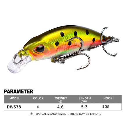 Proberos Sinking Minnow Lure Long Casting For Freshwater