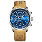 Leather-White Steel-Blue