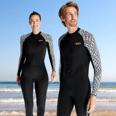 Unisex Quick-Dry UV Protection One-Piece Wetsuit for Surfing and Water Sports