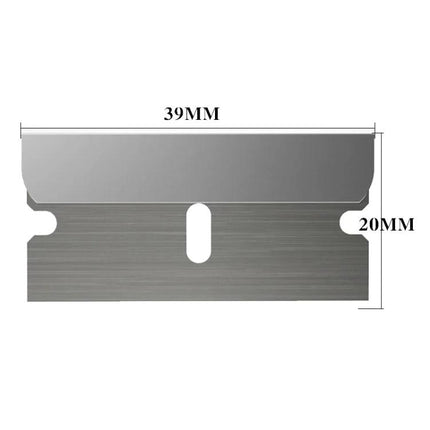 Mechanic Ultra-Thin Carbon Steel Repair Blade for Screen Work showing 39MM by 20MM razor blade dimensions for precise screen removal and repairs