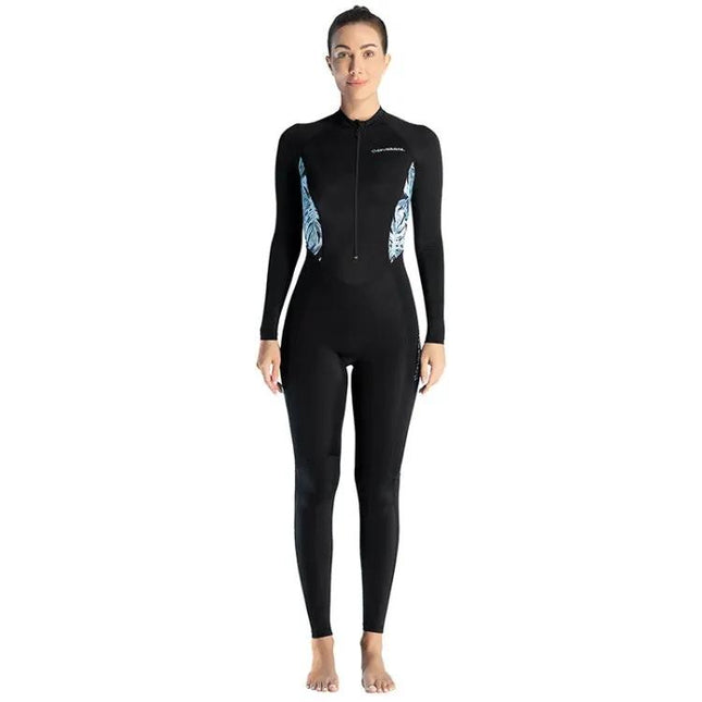 Women's Long Sleeve Thin Wetsuit Rash Guard Quick Dry