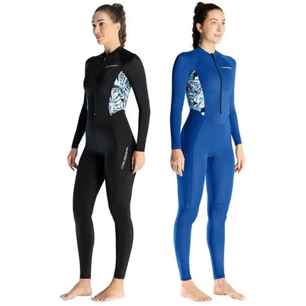 Women's Long Sleeve Thin Wetsuit Rash Guard Quick Dry