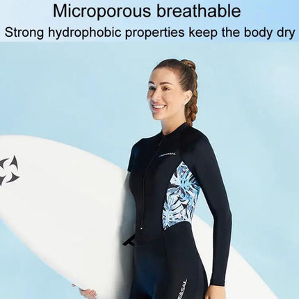 Women's Long Sleeve Thin Wetsuit Rash Guard Quick Dry