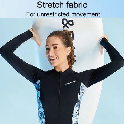 Women's Long Sleeve Thin Wetsuit Rash Guard Quick Dry