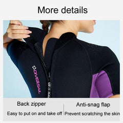 Men's & Women's 1.5mm Short Sleeve Neoprene Wetsuit for Surfing and Snorkeling