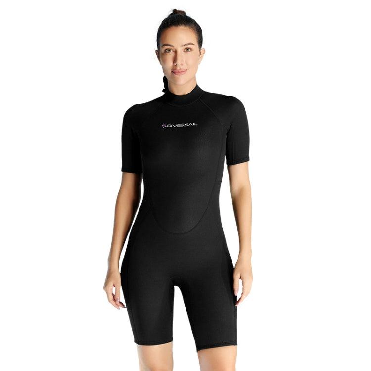 Versatile 1.5mm Short Sleeve Neoprene Wetsuit for Surfing, Snorkeling, and Winter Swimming