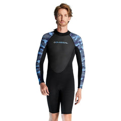 Men's 2mm Long Sleeve Wetsuit for Surfing and Snorkeling - DIVE & SAIL Winter Gear