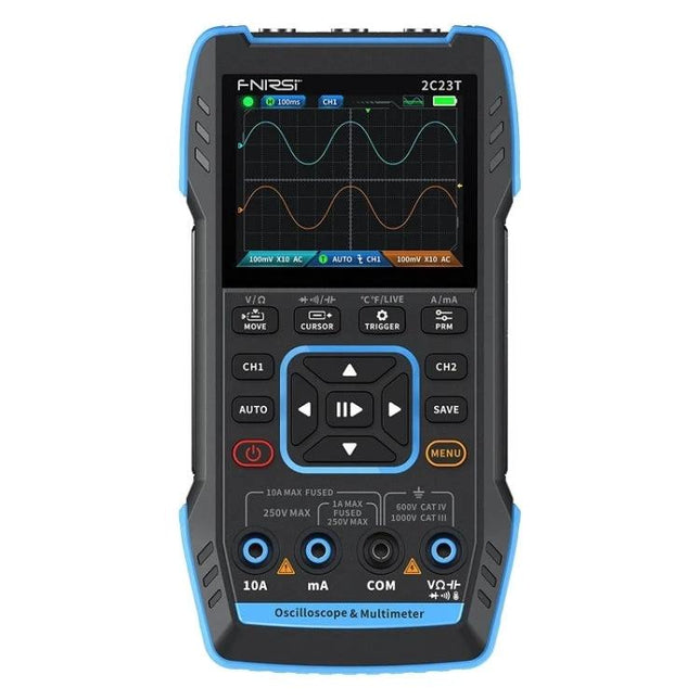 FNIRSI Handheld Digital Oscilloscope for Electronics Testing - compact handheld oscilloscope multimeter signal generator for field diagnostics