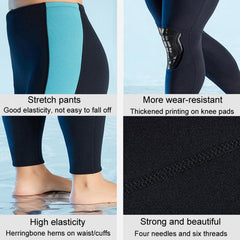 Neoprene 1.5mm Thermal Diving Pants for Winter Snorkeling and Surfing