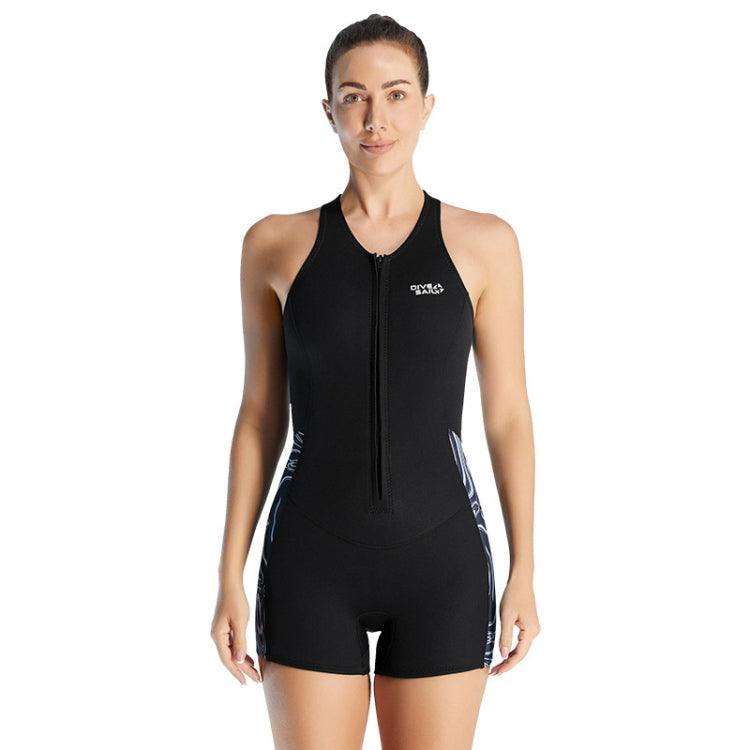 Ladies' 2mm Sleeveless Wetsuit - Warm One-Piece for Diving, Surfing, and Water Sports