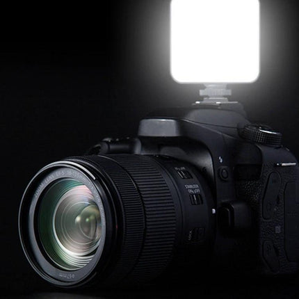 Essential Clip-On Light for Remote Work Video Calls clipped to camera top, soft even illumination for clearer video calls
