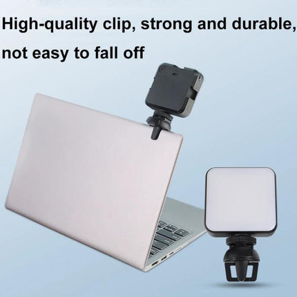 Essential Clip-On Light for Remote Work Video Calls clipped to laptop edge providing steady, natural-tone illumination for clearer video calls
