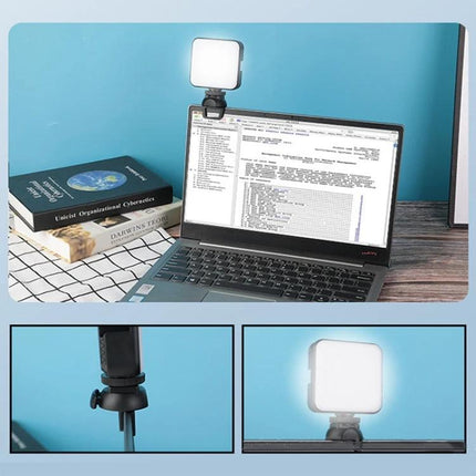Essential Clip-On Light for Remote Work Video Calls clipped to laptop monitor providing steady, natural illumination for clearer video calls