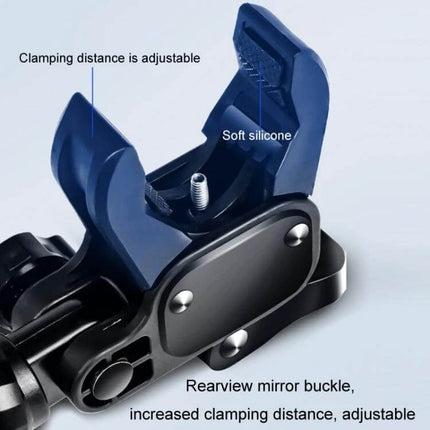 Car Snake Shaped Phone Holder With Adjustable Angles flexible car mount for dashboard rearview mirror buckle, soft silicone clamp, adjustable clamping distance