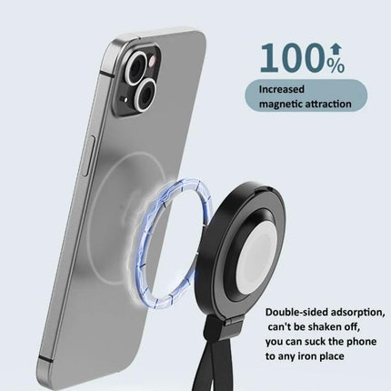 Magnetic Holder for Charging Phones During Everyday Activities - compact magnetic phone charging holder attaches securely for hands-free use while walking, cooking, working out