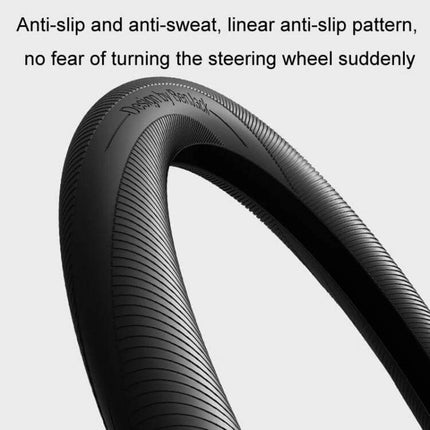 Alt Tag: BEN.JACK Car Anti Slip Steering Wheel Cover for Everyday Grip slim liquid silicone, 1.9mm ultra-thin anti-slip linear pattern to prevent sweat and slipping