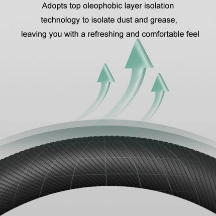 Alt Tag: BEN.JACK Car Anti Slip Steering Wheel Cover for Everyday Grip showing ultra-thin 1.9mm liquid silicone anti-slip, anti-sweat textured surface and oleophobic layer