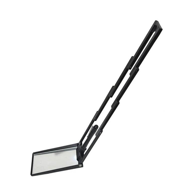Compact Foldable Mirror for Home and Vehicle Inspections with LED light, extendable telescoping handle for under-car and tight-space checks