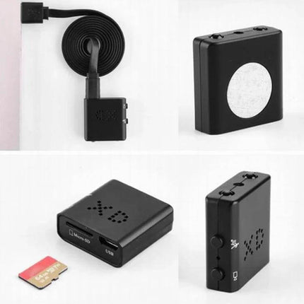 XD Compact Sports Camera for Everyday and Low-Light Activities compact black wearable action camera with microSD slot and USB port