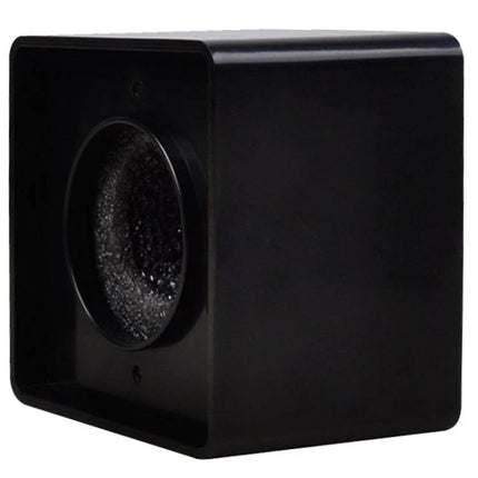 A Practical Logo Flag Station for Professional Interviews black square microphone logo flag holder for easy branded displays