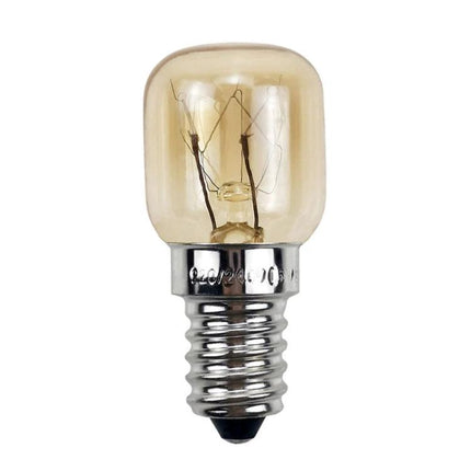Durable Glass Oven Light Bulb for Daily Kitchen Tasks - E14 glass replacement bulb for ovens, visible filament, compact design