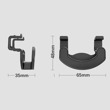 Tesla Model Y Trunk Seat Button Hook For Extra Hanging Space – black ABS snap-in trunk hook, 65x48x35mm compact organizer