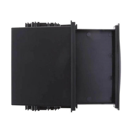 Car Audio Storage Box Cup Holder With Double Layer black plastic sliding storage tray for car audio installations