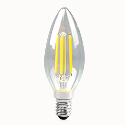 Vintage LED Chandelier Lights for Home Atmosphere Settings - clear filament anti-flicker LED candle bulb for chandeliers