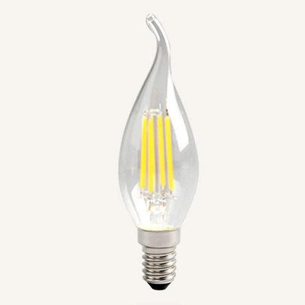 Vintage LED Chandelier Lights for Home Atmosphere Settings - clear flame-tip anti-flicker LED bulb for vintage chandeliers