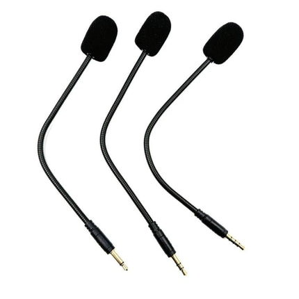 Esports Daming Gooseneck Microphone for Daily Gaming Chats - flexible black gooseneck mic with foam windscreen and 3.5mm jack for clear gaming voice chat