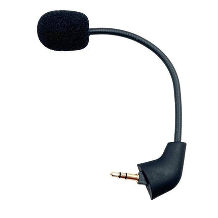 Kingston HyperX Compatible Microphone for Everyday Gaming Sessions — detachable boom mic with foam windscreen and 3.5mm plug for headset replacements