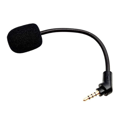 Kingston HyperX Compatible Microphone for Everyday Gaming Sessions - replaceable boom mic with foam windscreen and 3.5mm plug