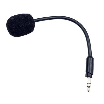 Kingston HyperX Compatible Microphone for Everyday Gaming Sessions — detachable foam mic with flexible gooseneck and 3.5mm plug for headset replacements