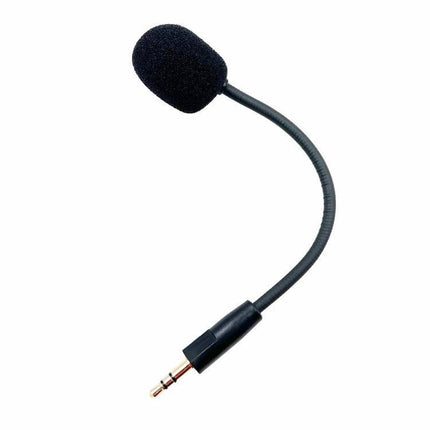 Kingston HyperX Compatible Microphone for Everyday Gaming Sessions - flexible boom mic with foam windscreen and 3.5mm plug, replacement for headsets