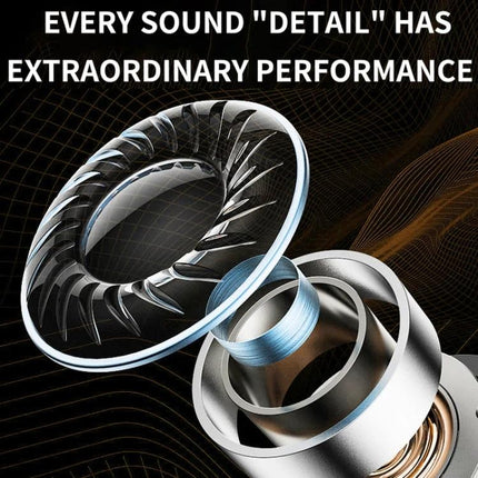 Compact Mini Wireless Earbuds For Commuting And Sleep showing exploded driver components highlighting clear sound and noise reduction
