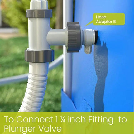Type B Hose Adapter For Above Ground Pools 1.25 To 1.5 Inch