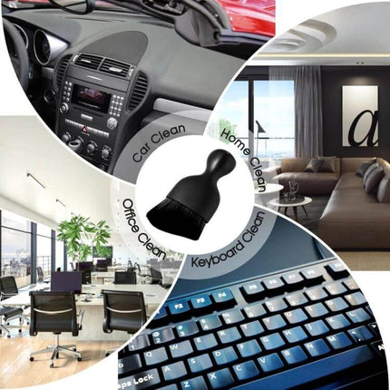 Car Interior Cleaning Brush Set for Air Vents and Gaps – man-made fiber bristles cleaning vents, gaps, keyboards and tight crevices without scratching