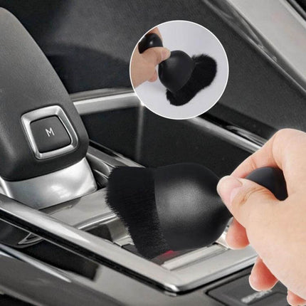 Car Interior Cleaning Brush Set for Air Vents and Gaps cleaning crevices with fine man-made fiber bristles for wet or dry use, gentle non-scratch